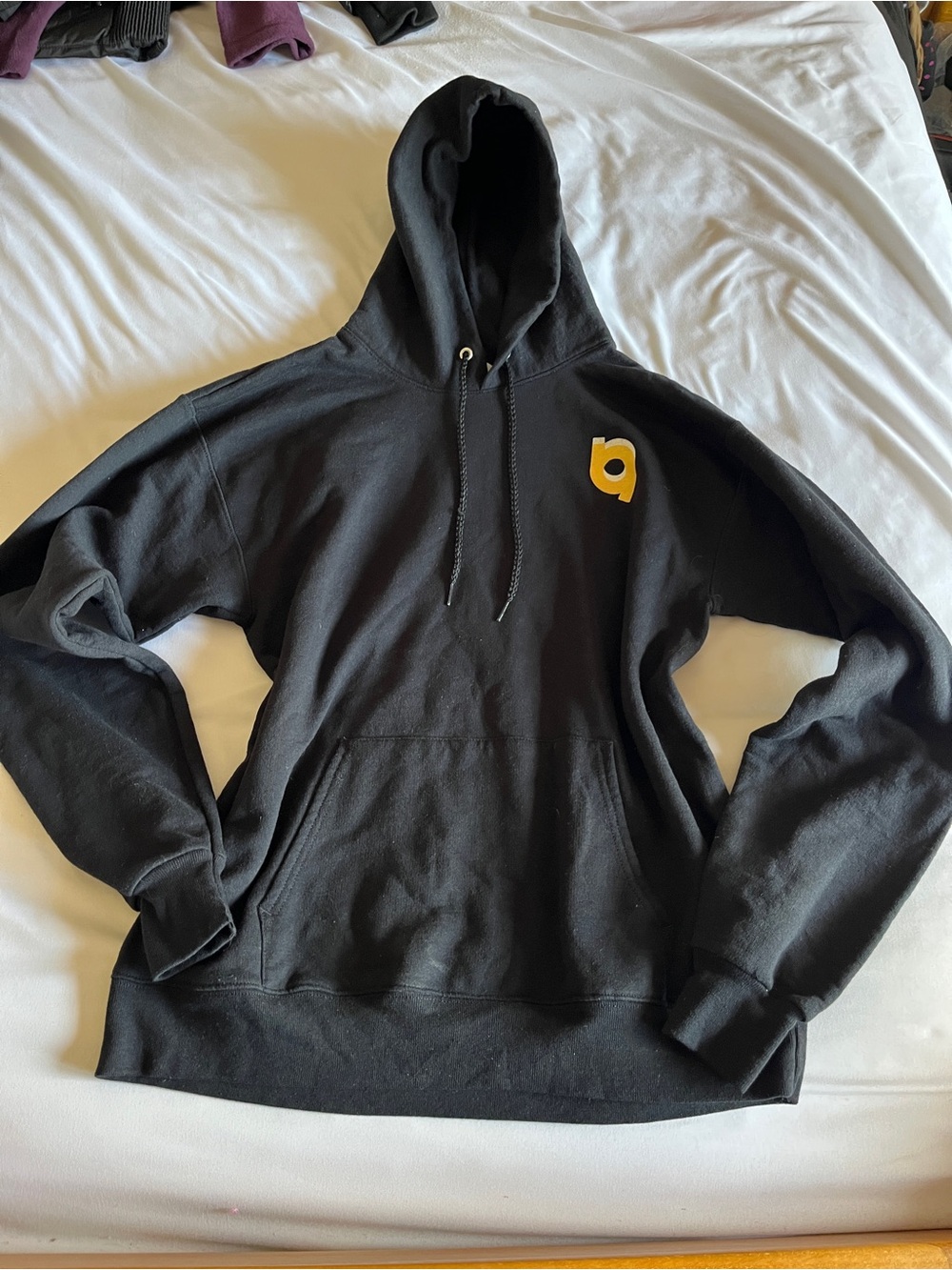 Hanes EcoSmart Black Medium Bits Of Good Graphic Hoodie Cotton Blend M